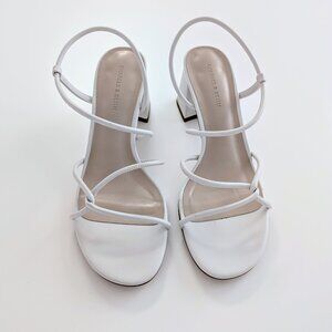 Charles and keith - size 8, meadow strappy block heel sandals
